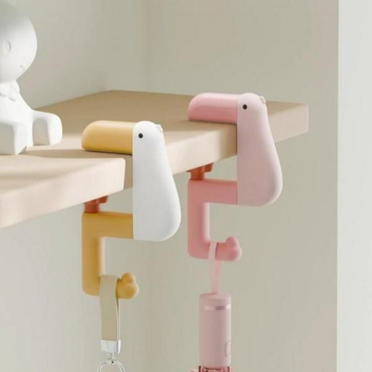 오리 귀여운 걸이 행거 가방 책상 소품 후크 정리 수납 오리가방 행거