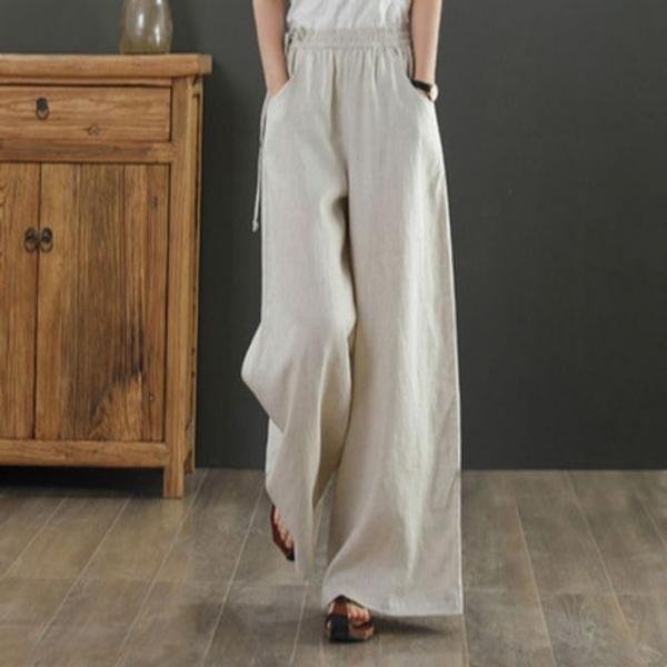 은창)린넨 와이드 컴포트 팬츠 롱바지 여름 바지 긴