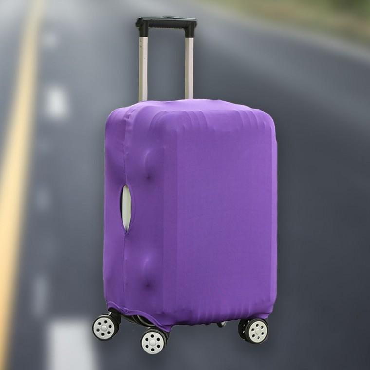 스판 여행 가방 카바 캐리어 커버 퍼플XL 케이스 덮개 여행가방