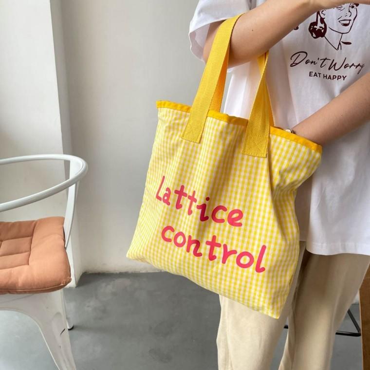 레터링 여성 옐로우 숄더 예쁜 백 가방 에코 데일리 여성천가방