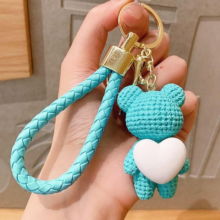 자동차 가방 열쇠 차키 고리 귀여운 키링 백팩 민트 가방키링 인