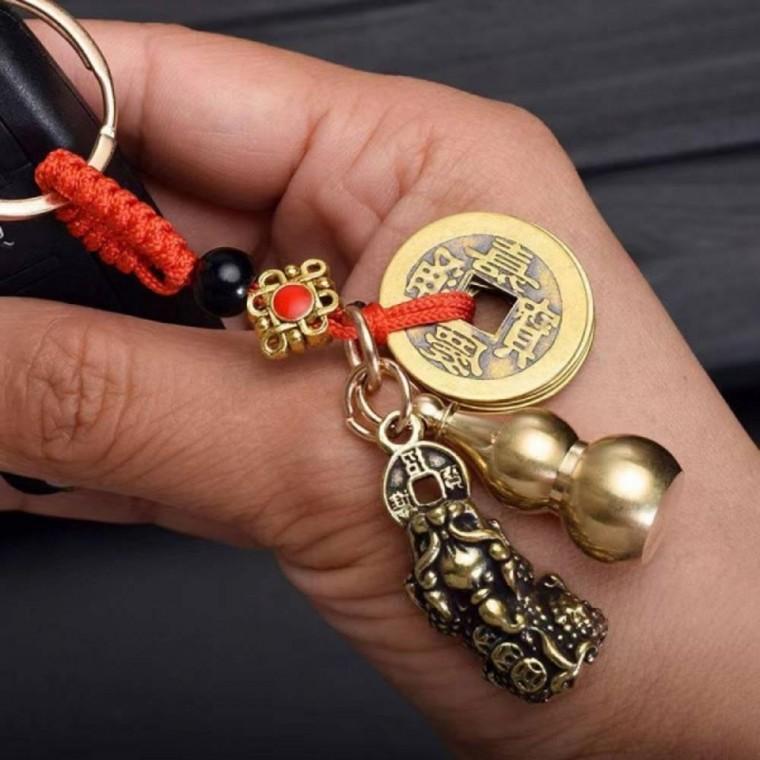 동전 행운 가방 열쇠 고리 복 픽시우 키링 열쇠고리 소품 가방고리 복동전