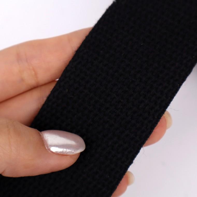 가방끈 부자재 웨이빙끈 가방부자재 블랙 38mm x 웨빙끈 5m