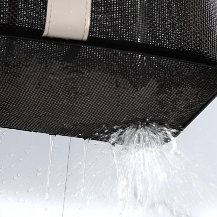 물빠짐 탕바구니 메쉬 목욕가방 블랙 망사가방 롱