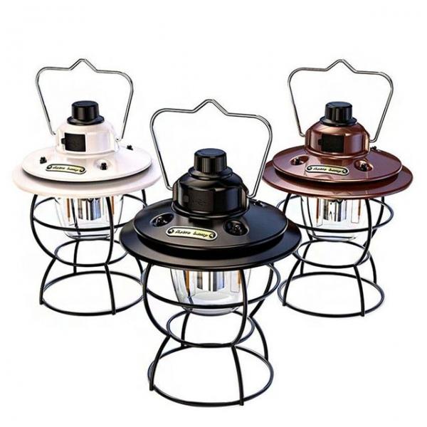 빈티지 디자인 캠핑 낚시  LED 랜턴 충전 조명등