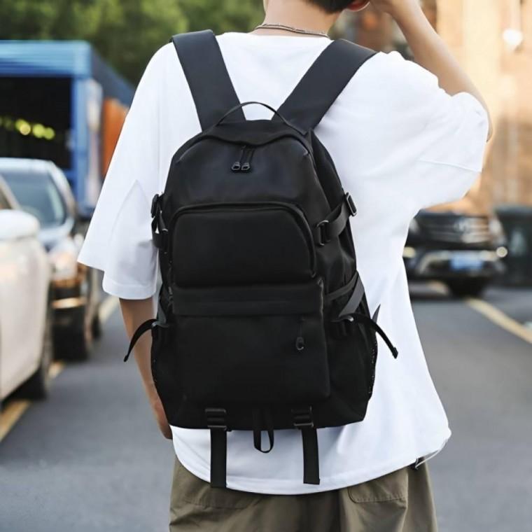 피럼프스 대학생 직장인 학생 노트북 백팩 남녀공용 방수 경량 데일리 가방 블랙