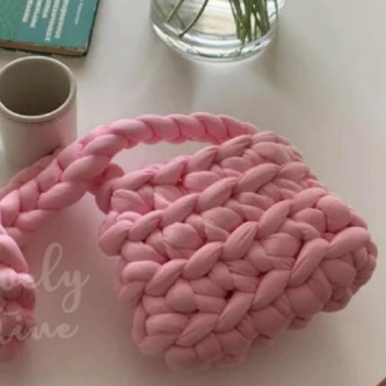 SP 방석 뜨개질실 자이언트얀 만들기 1kg 가방 벨벳