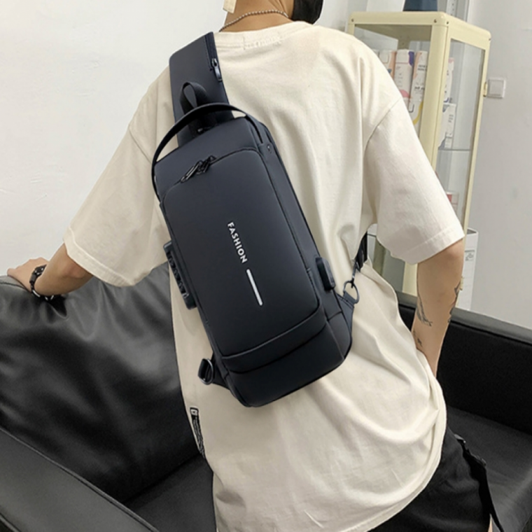 도난방지 캐주얼 어깨 스트랩 카드수납 슬링백 가방