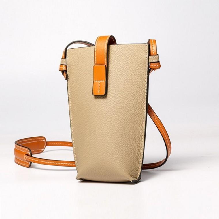 핸드폰 카드 케이스 가방 소가죽 미니 크로스백