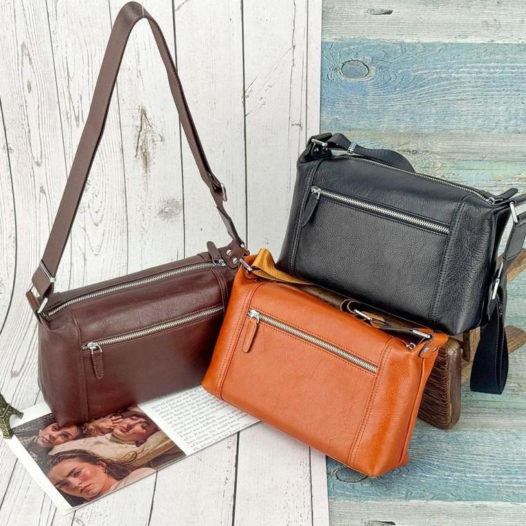 클래식 가죽 스퀘어 데일리 크로스백 가방