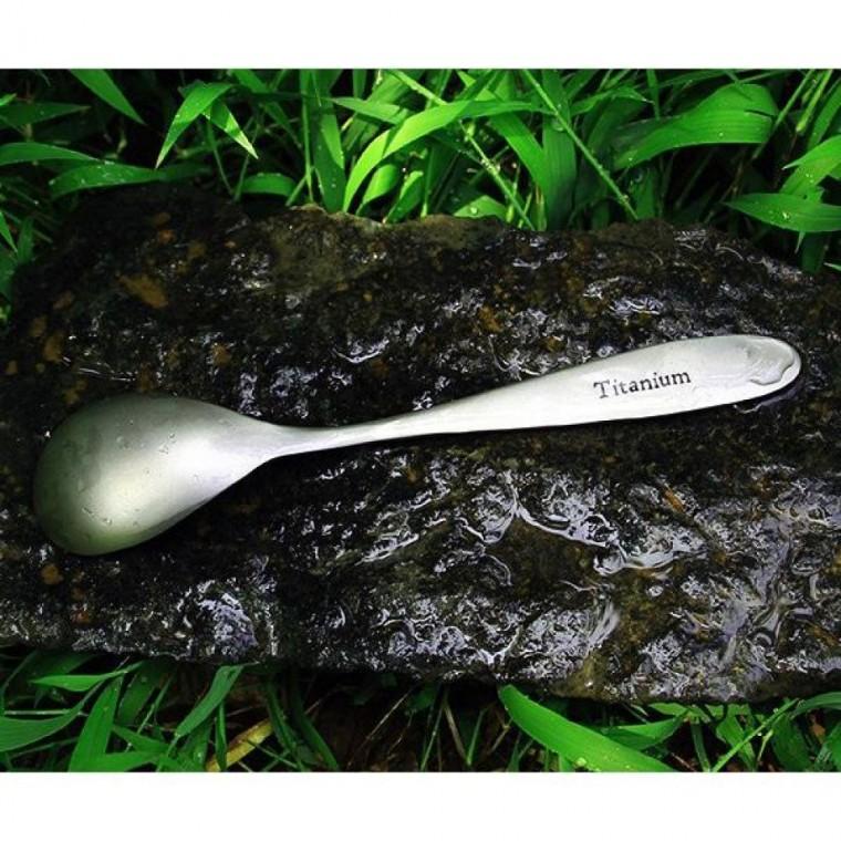 백패킹의 향기 감각 티타늄 숟가락 가방포함