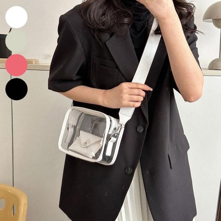 미니 가방 투명 크로스백 물놀이 바닷가 비치백