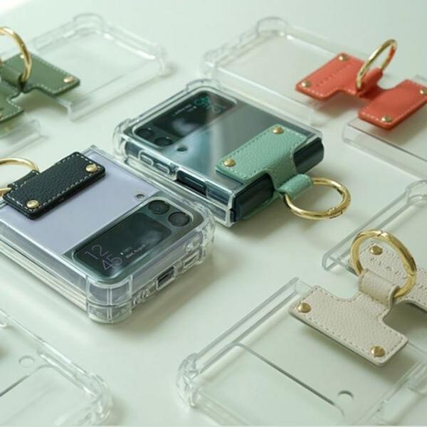 Z플립3 Z플립4 심플링 투명범퍼_roar 케이스