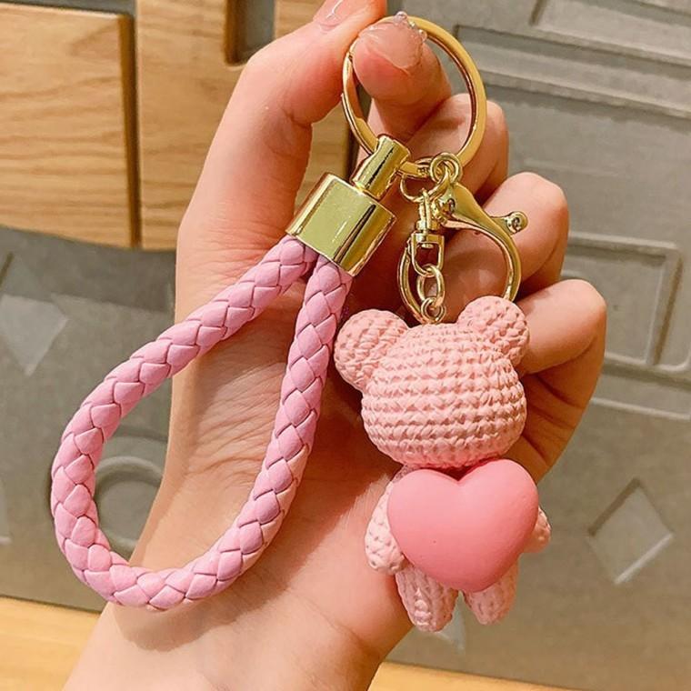 귀여운 키링 가방 핑크 백팩 고리 자동차 열쇠 차키 인형키링 가