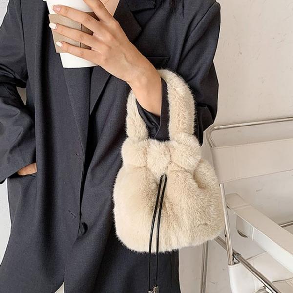 7컬러 페이크 퍼 버킷 토트백 복조리백 크로스백