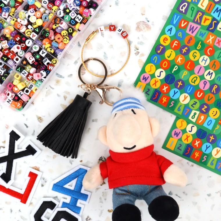 꾸미기 키링파츠 차키링 백꾸 가죽 가방 태슬 블랙