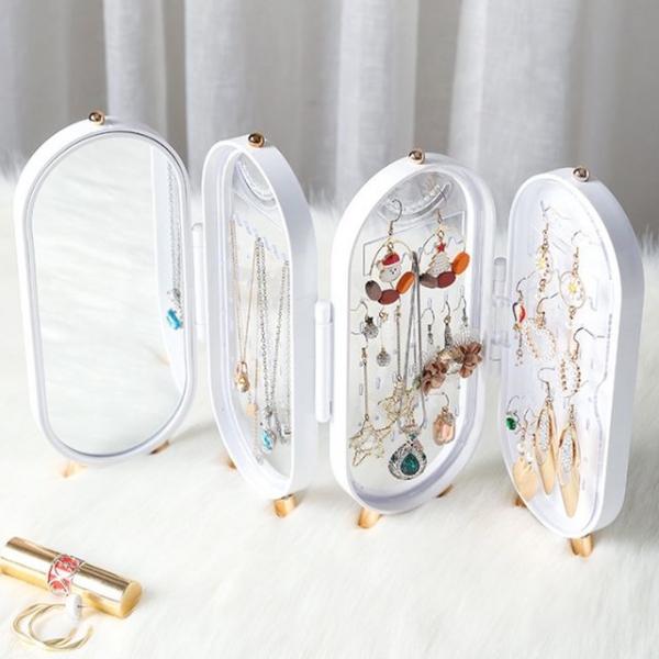 레트로 보석함 심플 반지 귀걸이 박스 미니 보관함