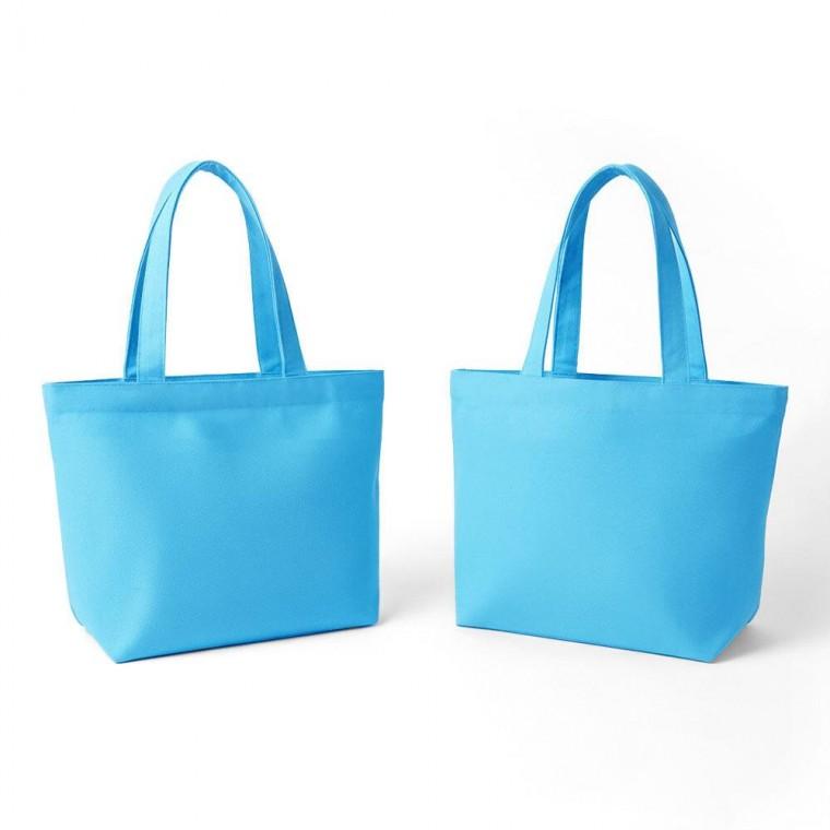 무지 패브릭 미니 손가방(스카이)