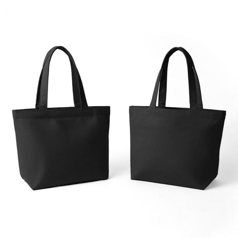 무지 패브릭 미니 손가방(블랙)