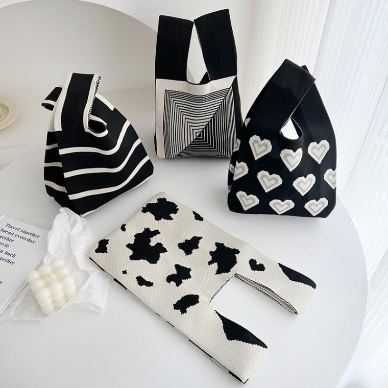 미니 손목가방 니트백