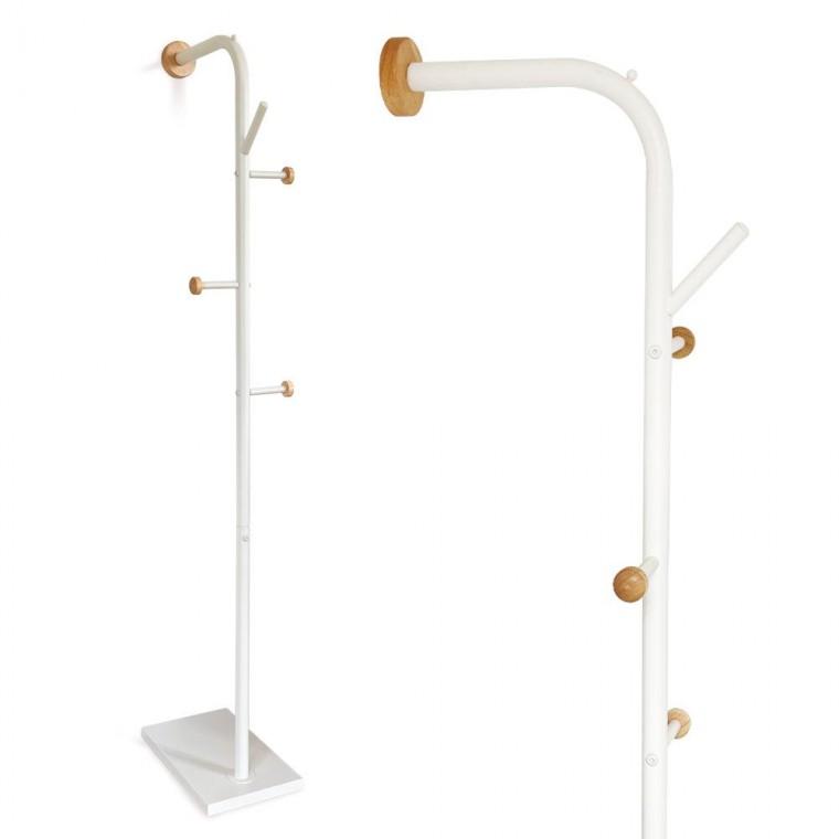 벽면 고정 스탠드 행거 사무실 외투 가방 수납 철제 구조 공간 활용