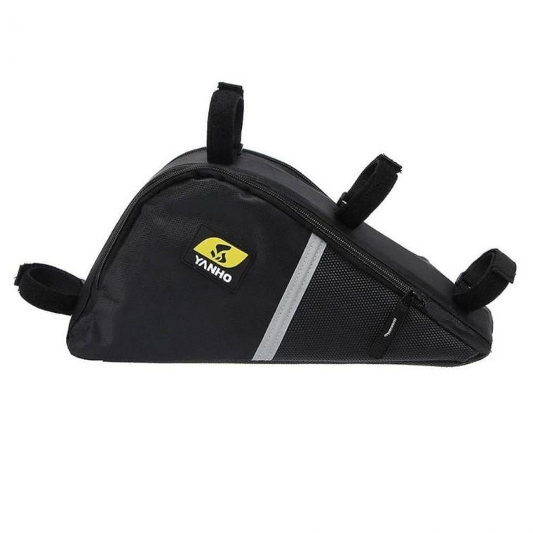 자전거 탑튜브 튼튼 프레임 수납 가방(블랙)