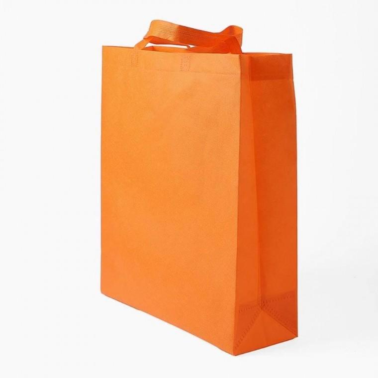 간편 휴대 부직포 다용도 가방(오렌지) (34x40.5cm)