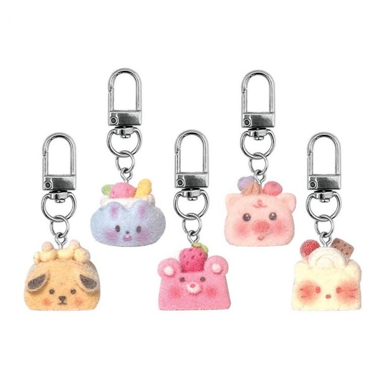 케이크 키체인 열쇠고리 19개 세트 미니어처 가방장식 단체 뽑기 선물용