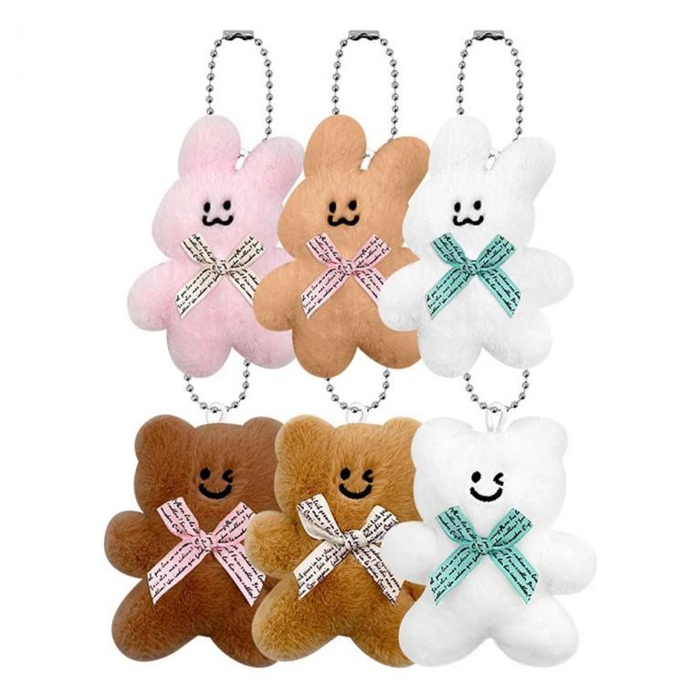 랜덤 인형 키체인 12개 세트 토끼 봉제 가방장식 단체 선물