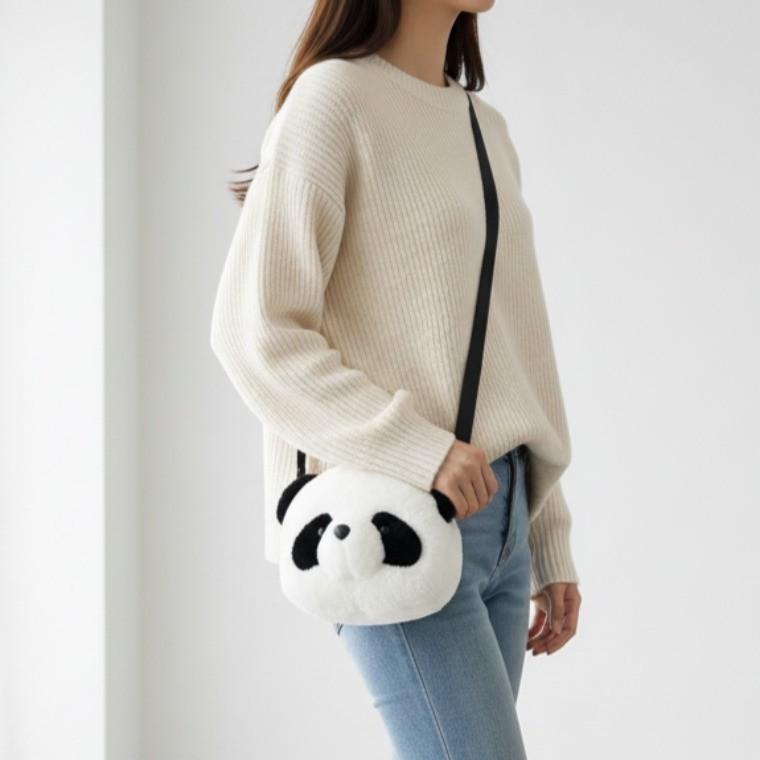 귀여운 미니 팬더 얼굴 패션 가방 크로스백 선물