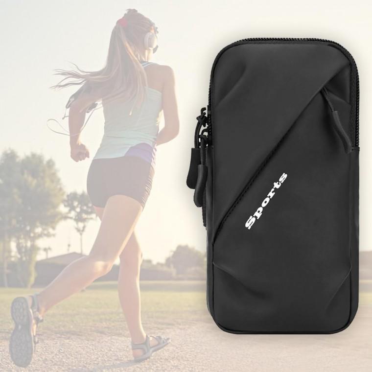 스마트폰 암 밴드 러닝 조깅용 가방 스트랩 블랙 휴대 운동용