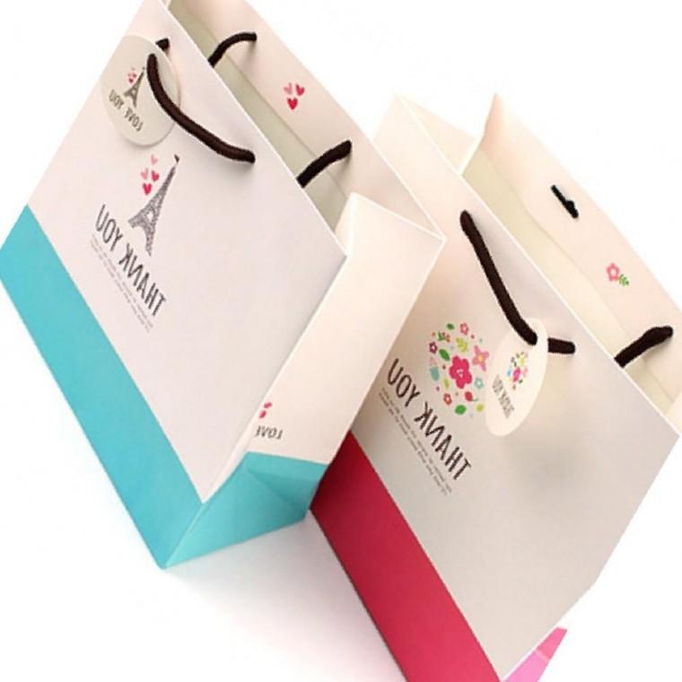 땡큐일러스트 쇼핑백 종이가방 손잡이 포장 (10개세트)