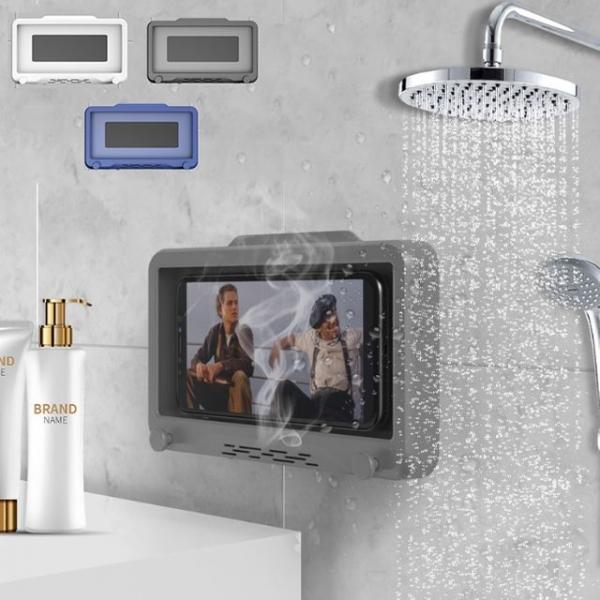 키밍 욕실 방수 핸드폰 회전 거치대 스마트폰 홀더