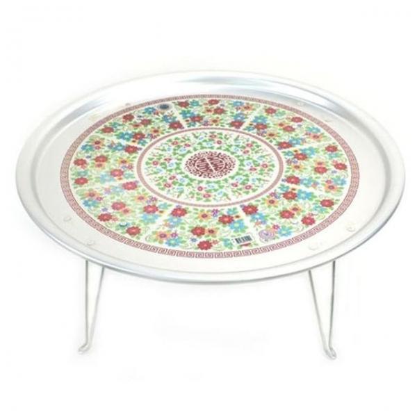 양은 밥상 찻상 다과상 원형 밥상 레트로 밥상 63cm