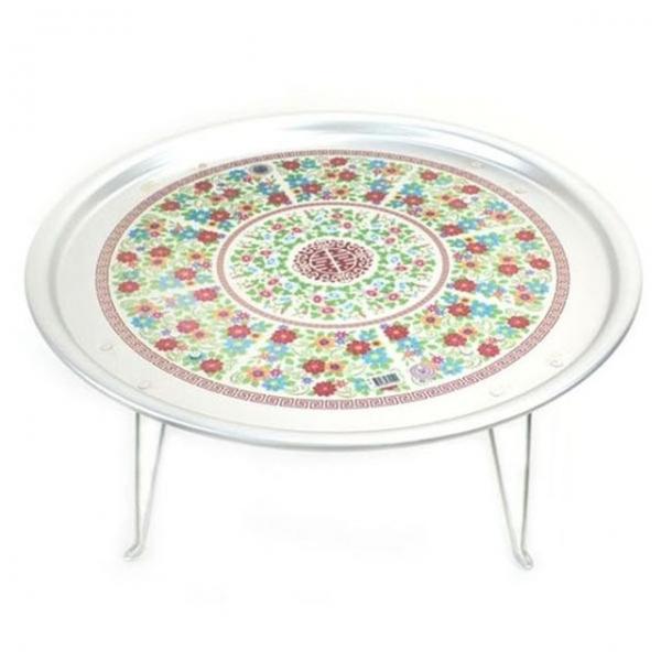 양은 밥상 찻상 다과상 원형 밥상 레트로 밥상 58cm