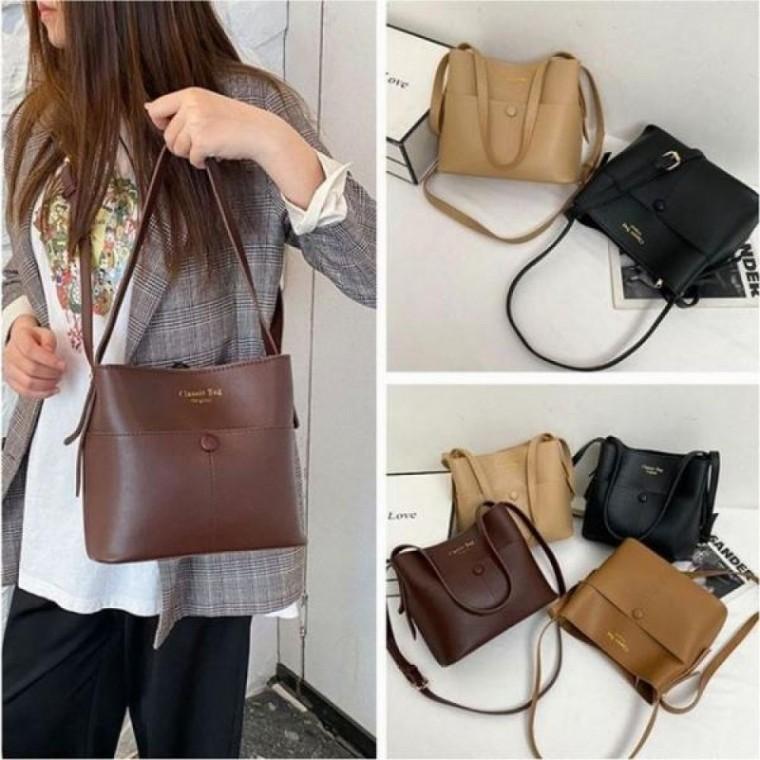 4색 숄더백 토트백 크로스백 여성 출근가방 데일리