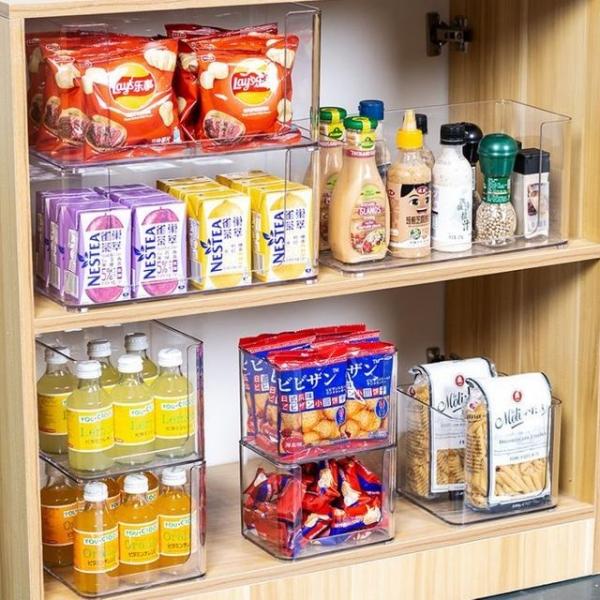 키밍 다용도 투명 수납함 책바구니