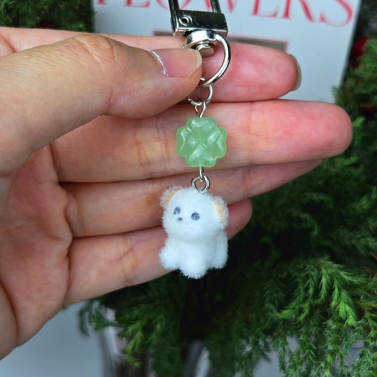 행운 똥개 키링 가방고리 부적 학생 시험 차키 키홀더 남자 여자 선물 커플템