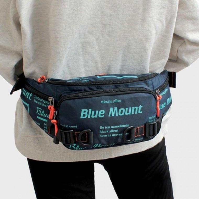 패션 남자 웨이스트백 캐주얼 신상 네이비 가방 힙색