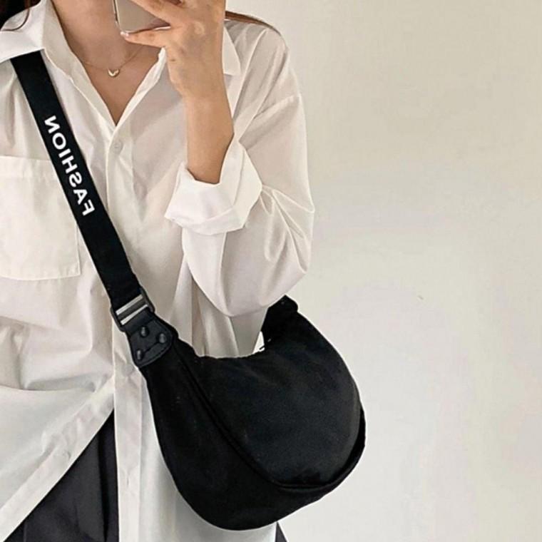 2사이즈 데일리 학생가방 영문 레터링 크로스백