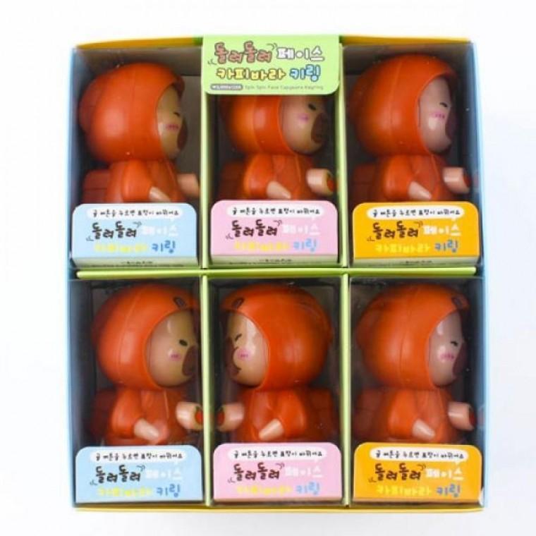 돌려돌려 페이스 카피바라 키링 귀여운 가방고리 키홀더 (12개세트)