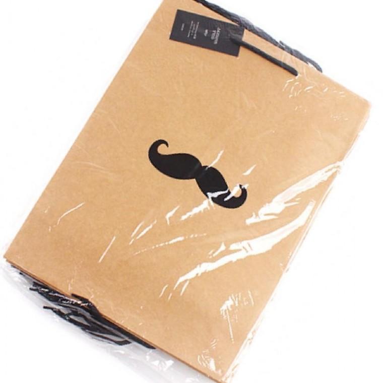 봉주르 크라프트 쇼핑백 세로 종이가방 손잡이 포장 (10개세트)