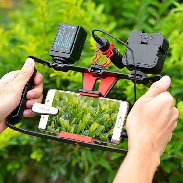 핸드폰 핸드 그립 비디오 거치대  갤럭시 호환