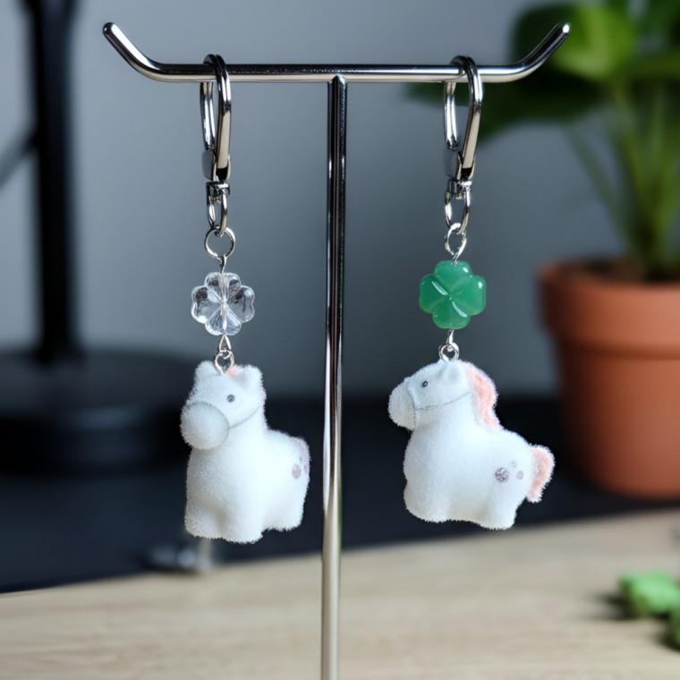 행운 말 키링 럭키 복 새해 근하신년 행사 승진 졸업 학생 가방 선물 생일 친구 우정 클로버 병오년