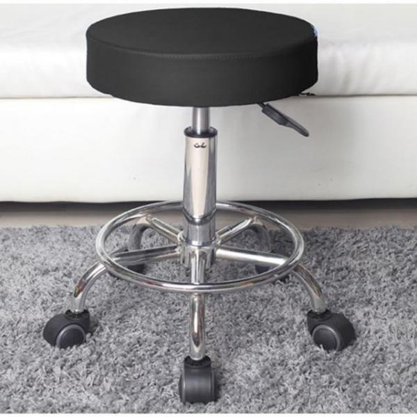 쿠션 스툴의자 원형 미용실 진찰 간이 보조 의자 조절