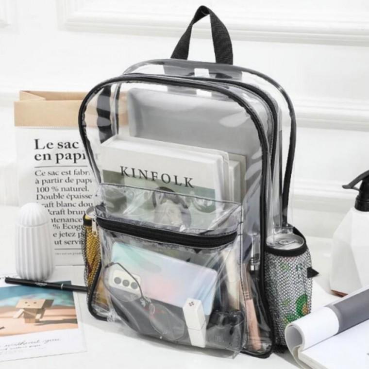 야구 직관 가방 아이돌 덕질 클리어 PVC 투명 백팩