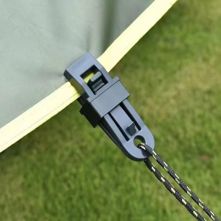 캠핑 텐트 등산 가방 고정 버클 클립 집게 5P