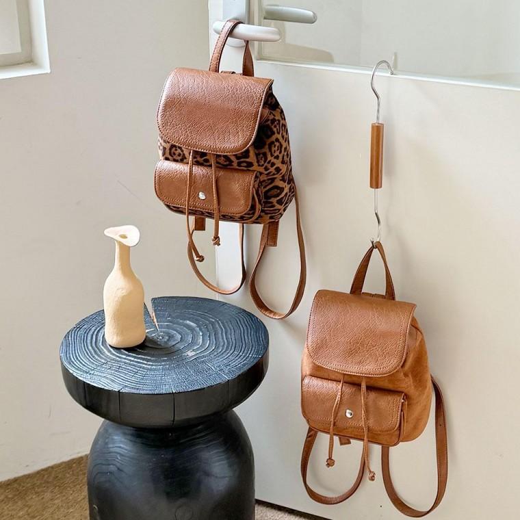 여성 스웨이드 미니 백팩 부드러운데일리 가방