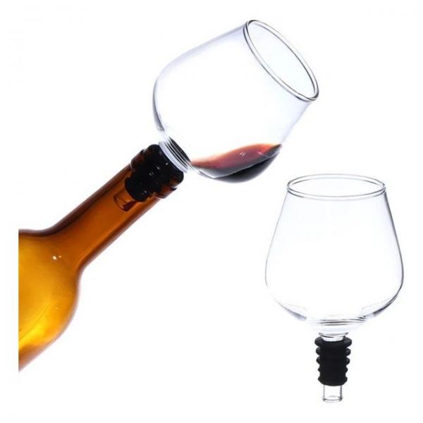 (2개) 병에 꽂아 마시는 맥주잔 와인잔 270ml