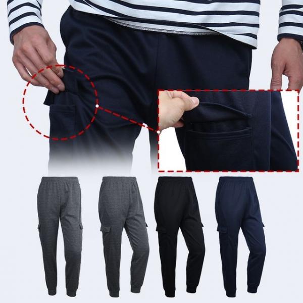 쾌적하고 편안한 카고 조거 밴드 팬츠